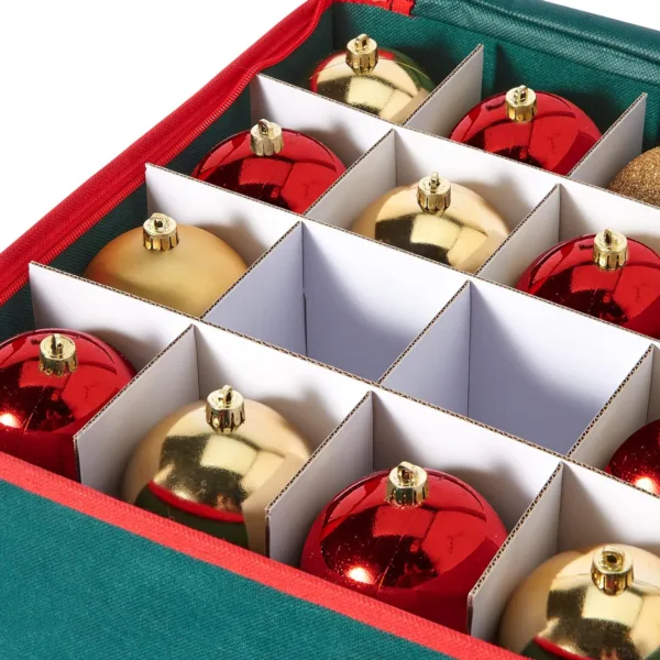 baubles in box close up