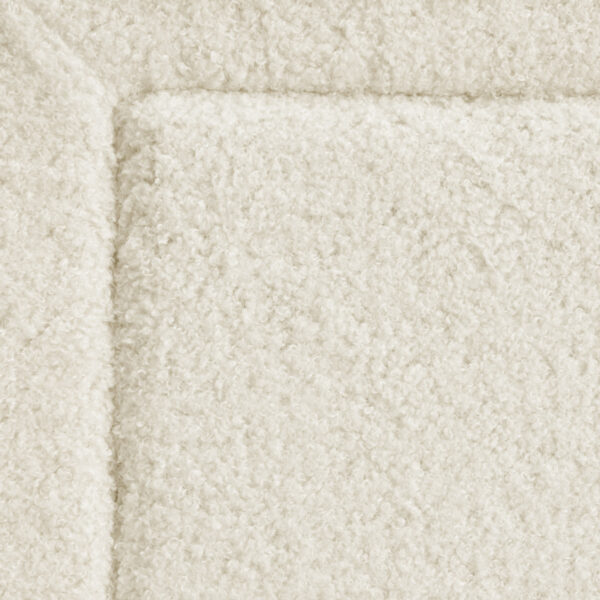 white boucle fabric upholstery