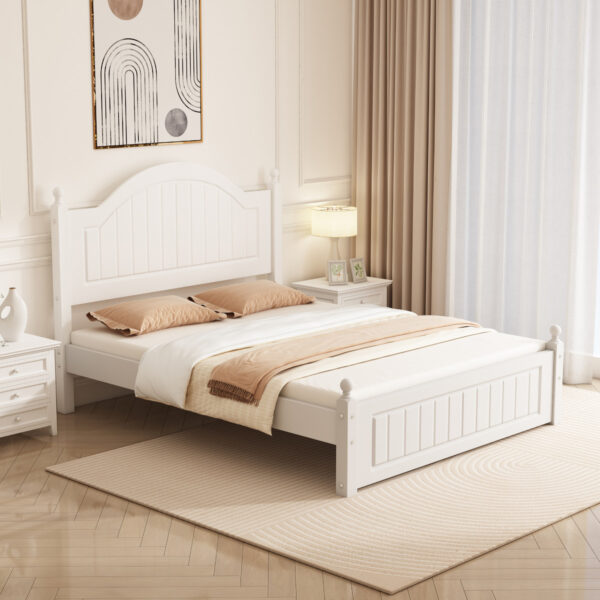 White Double Bed with mattress included