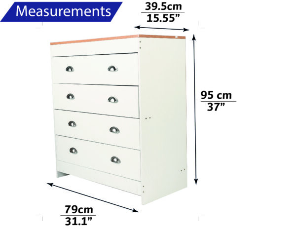 Dimensions dresser oak effect large drawer set